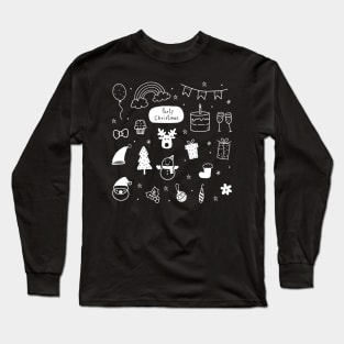 Invert Christmas pattern Long Sleeve T-Shirt